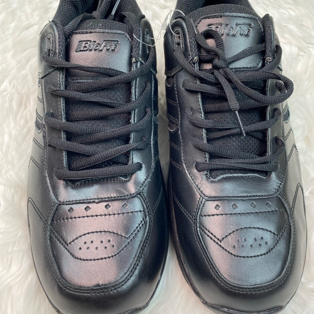 ORTHOFEET SHOES 641 MEN'S ATHLETIC LACE-UP Black Size 12 Medium Bio Fit Diabetic